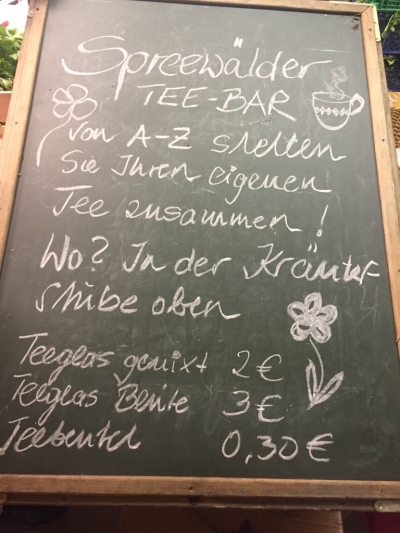 Tee - Bar im Spreewald